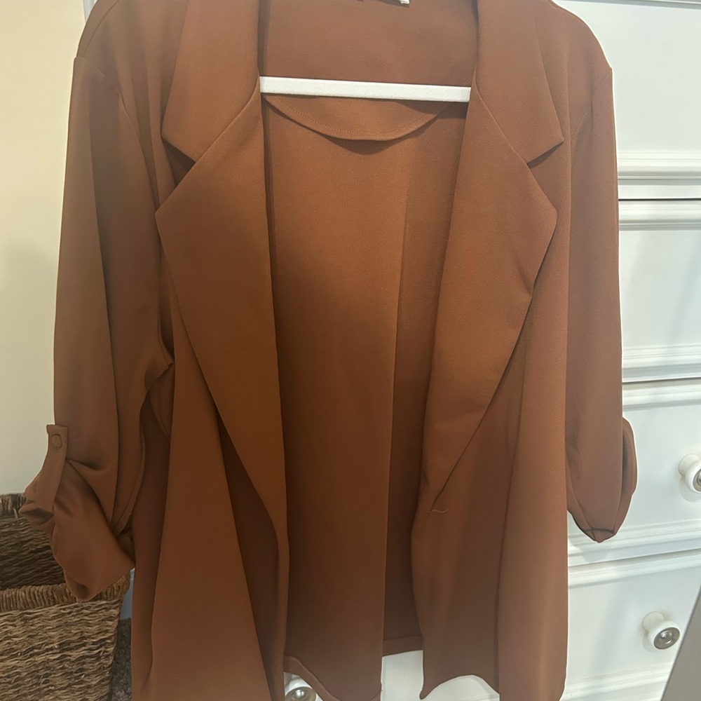 Chic Soul Elegant Tan Blazer